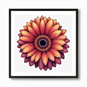 Gerbera Flower Art Print