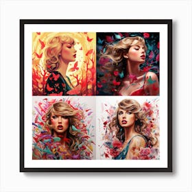 Taylor Swift Modern Portraits Art Print