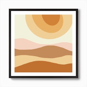 The Sun Abstract Illustration Art Print