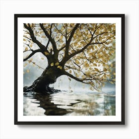 Tree In The Water Art Print