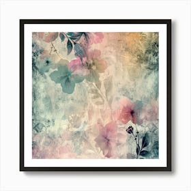 Floral Background Stock Photo Art Print