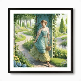 Into The Garden I Go 1 Art Print