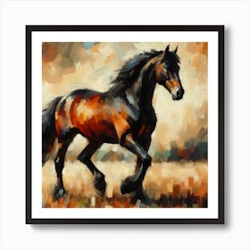 Horse Painting 8 Art Print