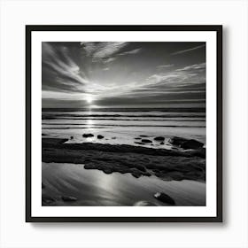 Sunrise On The Beach 6 Art Print