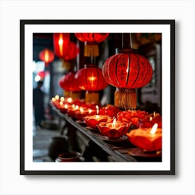 Chinese Lanterns 6 Art Print