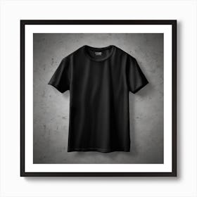 Black T - Shirt 19 Art Print