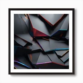 Abstract Metal With Light Effect Art Print