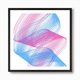 Abstract Comb Play Poster