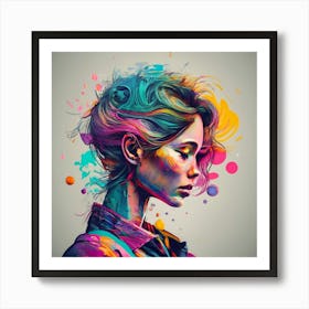 Portrait Of A Woman Art Print