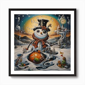 Snowman 5 Art Print