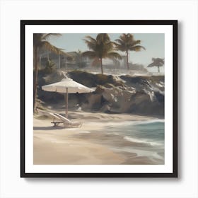 Silent Beach Art Print