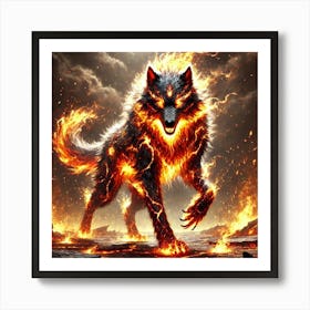 Ronan Ashheart Wolf Form 1 Art Print