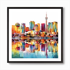 City Skyline Art Print