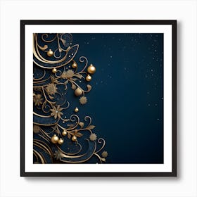 Christmas Tree Background 13 Art Print