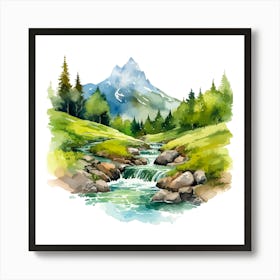 Watercolor Landscape 10 Poster