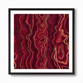 Red Agate Texture 01 Art Print