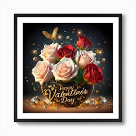 Happy Valentine's Day 4 1 Art Print