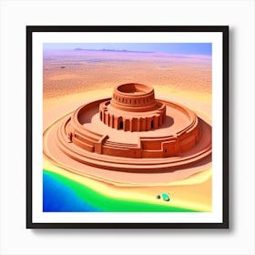 Sand Castle In The Desert 9 Art Print