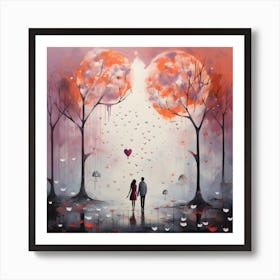 Love Rain 1 Art Print