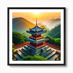 Chinese Pagoda 24 Art Print