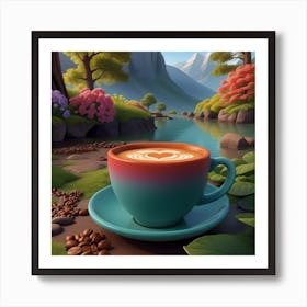 Latte Art Art Print