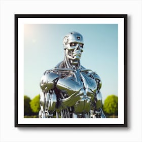 Robot Stock Videos & Royalty-Free Footage 1 Art Print