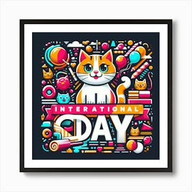 International Day Of The Cat Art Print