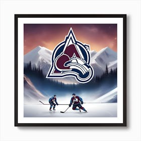 Colorado Avalanche Mountains Art Print