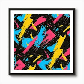 Colorful Strokes (1) Art Print