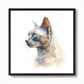 Dwelf Cat Portrait Art Print