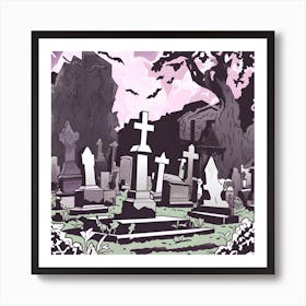 Graveyard 7 Art Print