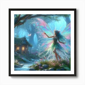 Fairy In The Forest 3 Art Print