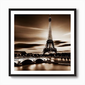 Eiffel Tower In Paris 10 Art Print