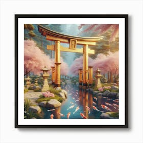 Japanese Garden 16 Art Print