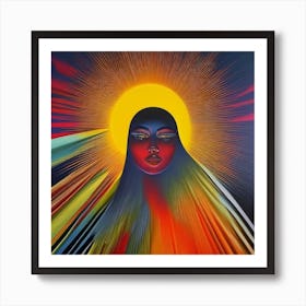 Woman in the Sun Art Print