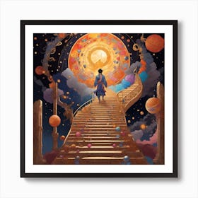 Sung Jin Woo ascending to new heights. Art Print