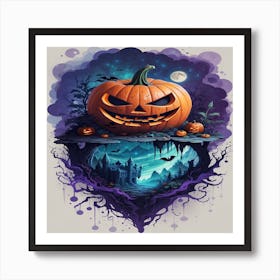 Halloween Pumpkin Art Print