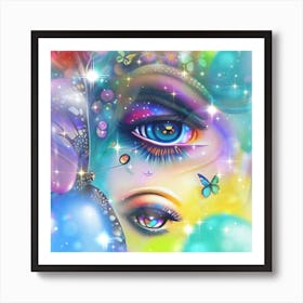 Butterfly Eye Art Print