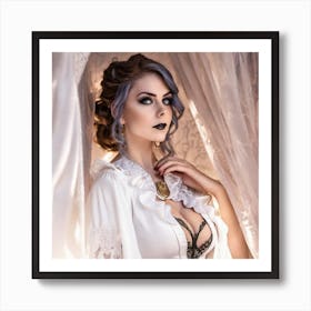 Beauty in White Art Print