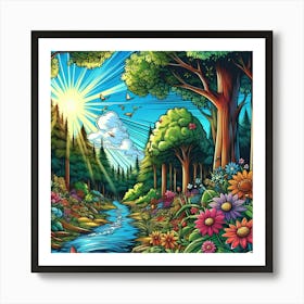 Enchanted Horizon 23 Art Print