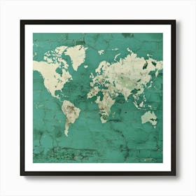 World Map Wall Art Art Print