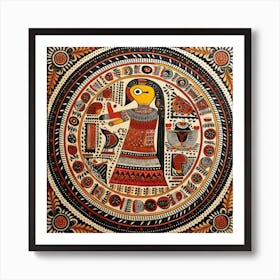 Indian Painting Madhubani Painting Indian Traditional Style 7 Art Print