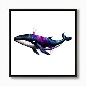 Whale In Space Art Print