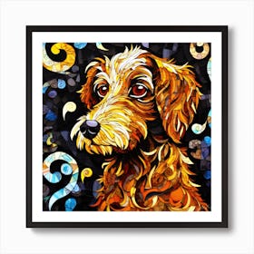 Dog Gone Dog - Cute Dog Art Print