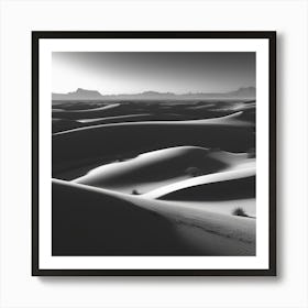 Sand Dunes Art Print