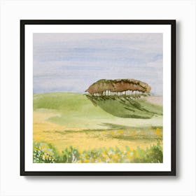 Trees In A Field Art Print