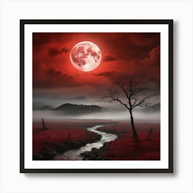 Full Moon In The Sky Art Print