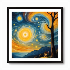 Starry Night Art Print