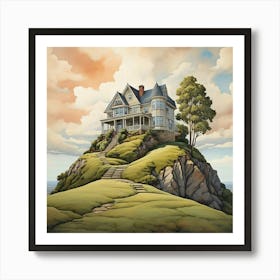 House On The Hill Art Print 3 Art Print