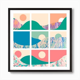Lavas, Valleys And Seas Art Print